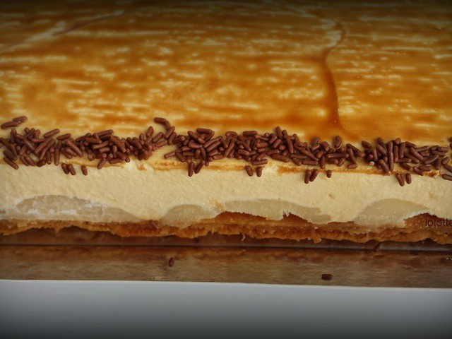 Entremet poire & caramel